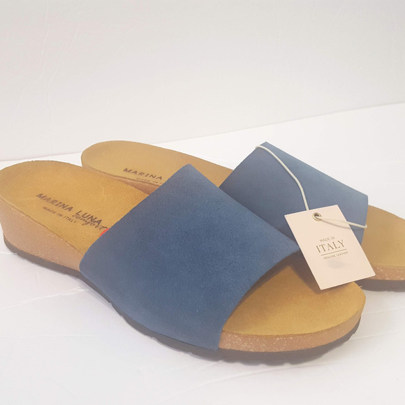 marina luna comfort wedge sandals